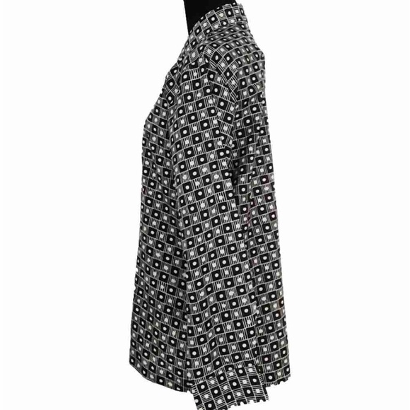 Vintage 70s Geometric Koret of California Blouse Top Button Up Long Sleeve - Picture 4 of 5